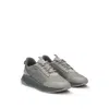 Hugo Boss Gray Ergonomic Breathable Sneakers Ttnm Evo_runn_rsth In Grey