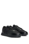 Hugo Boss Ttnm Evo Trainers With Ridged Outsole In Black