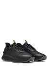 Hugo Boss Ttnm Evo Trainers With Ridged Outsole In Black
