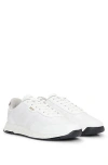 Hugo Boss Ttnm Evo Trainers With Ridged Outsole In White 100