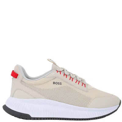 Hugo Boss Ttnm Lightweight Evo Trainers In Neutral
