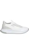 Hugo Boss Ttnm Mesh-panelled Sneakers In White