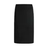 Hugo Boss Tube Skirt In Knitted Jacquard In Black