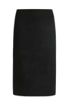 Hugo Boss Tube Skirt In Knitted Jacquard In Black