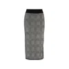 Hugo Boss Pencil Skirt In Knitted Jacquard In Multi
