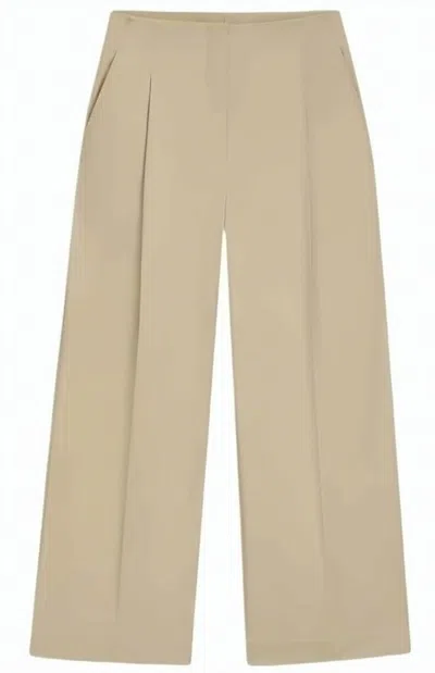 Hugo Boss Relaxed-fit Trousers In Stretch Cotton In Neutral