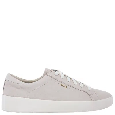Hugo Boss Tumbled-leather Trainers