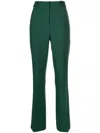 Hugo Boss Ausgestellte Tupera High-waist-hose In Grün