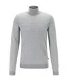 Hugo Boss Musso-p Turtleneck Sweater In Gray
