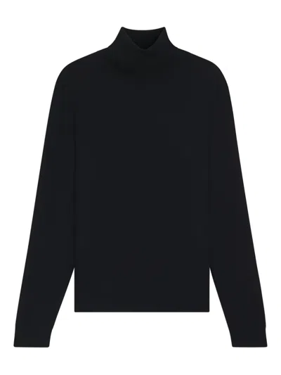 Hugo Boss Turtleneck Cashmere Sweater In Black