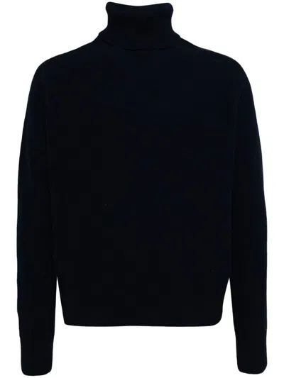 Hugo Boss Turtleneck Jumper In Blue