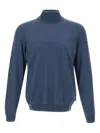 Hugo Boss Turtleneck Ribbed Sweater In Animal Print