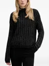 Hugo Boss Turtleneck Sweater In Black