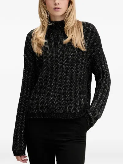 Hugo Boss Turtleneck Sweater In Black