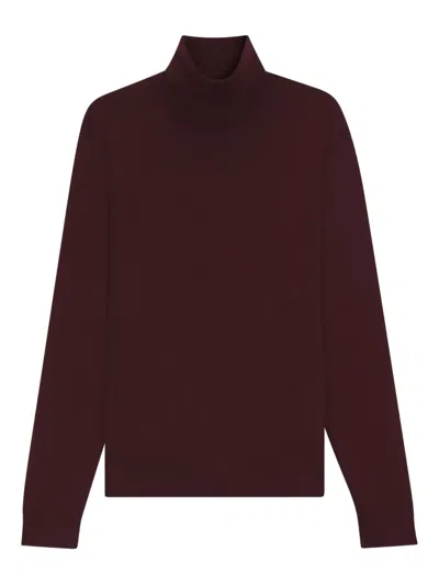 Hugo Boss Beckham X Rollneck Sweater In Cashmere In Brown