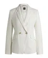 Hugo Boss Tweed Jacket In White