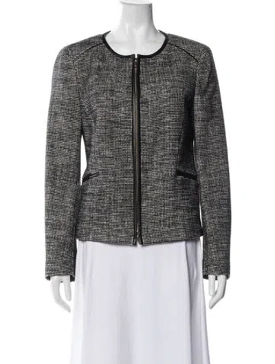 Pre-owned Hugo Boss Tweed Pattern Jacket In Multi