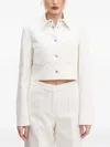 Hugo Boss Tweed Shirt Jacket In White