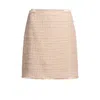 Hugo Boss Tweed Skirt With Stretch-cotton Waistband In Multi