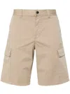 Hugo Boss Twill Cargo Shorts In Neutrals