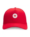 Hugo Boss Boss Poulin Lux Flag Patch Adjustable Baseball Cap In Red