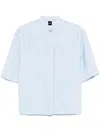 Hugo Boss Twill Shirt In Blue