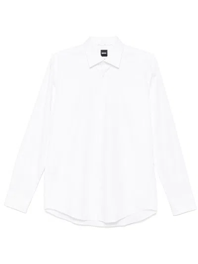 Hugo Boss Leo Regular Fit Button-up Shirt In White