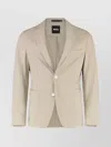 Hugo Boss Two-button Single-breasted Tailored Jacket In Neutral
