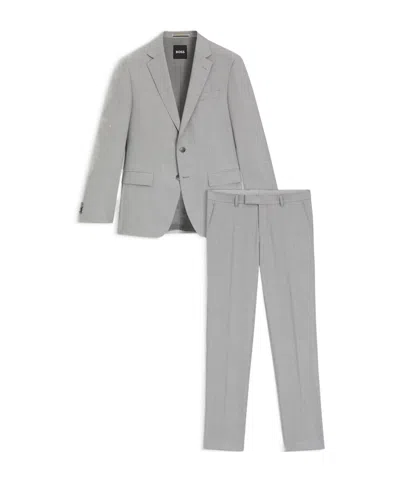Hugo Boss Single Breasted Suit In Gray