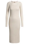 Hugo Boss Two-in-one Dress With Layered Effect In White
