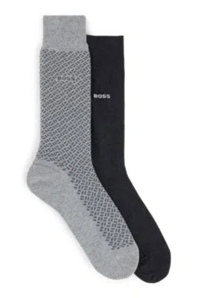 Hugo Boss Two-pack Of Socks In Multi