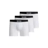 Hugo Boss Two-pack Of Stretch-cotton Boxer Briefs With Logo Waistbands In White