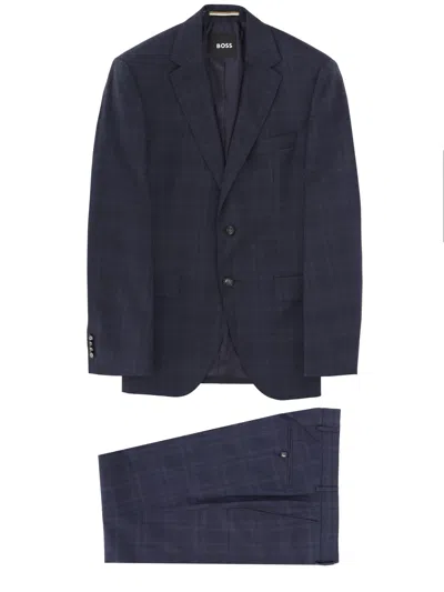 Hugo Boss Boss Twopiece Dress Jeckson In Blue