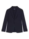 Hugo Boss Two-pockets Blazer In Blue