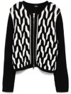 Hugo Boss Slim-fit Jacket In Wool Jacquard In Black