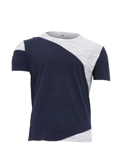 Pre-owned Hugo Boss Two-toned Cotton T-shirt In Blue