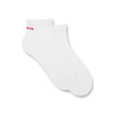 Hugo Boss Two-pack Of Cotton-blend Socks In A Short Length In White