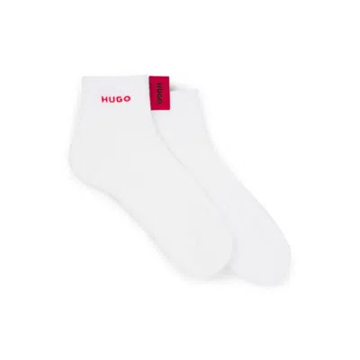 Hugo Boss Two-pack Of Logo-detail Socks In A Short Length In White