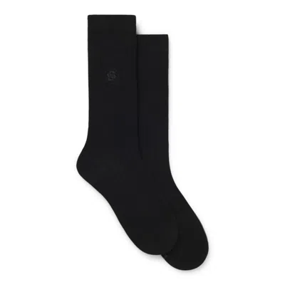 Hugo Boss Two-pack Of Socks In A Regular Length In Black