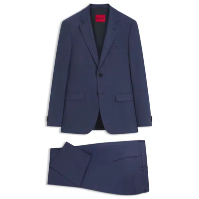 Hugo Boss Two-piece Extra-slim-fit Suit In Patterned Fabric In Multi