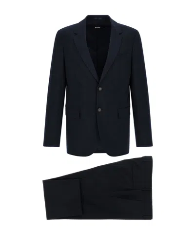Hugo Boss Slim-fit Single-breasted Suit In Blue