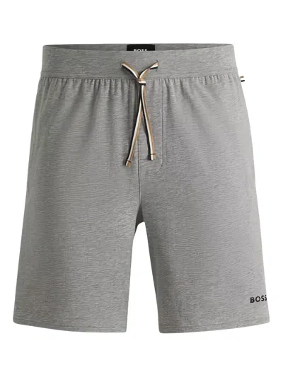 Hugo Boss Unique Pyjama Shorts In Gray