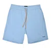 Hugo Boss Boss Mix Match Stretch Cotton Pajama Shorts In Blue
