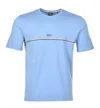 Hugo Boss Unique T Shirt 455 Pastel Blue In Blue