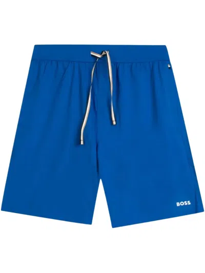 Hugo Boss Unique Track Shorts In Blau