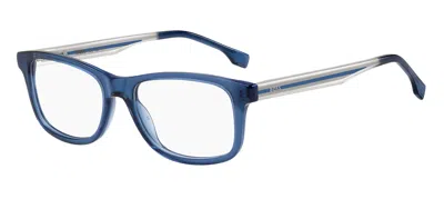 Hugo Boss Unisex 51 Mm Blue Crystal Eyeglasses In Neutral