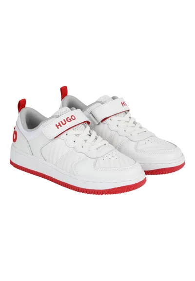 Hugo Boss Kids' Unisex Baby Sneakers Hugo In White