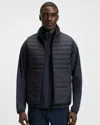 Hugo Boss Quilted Technical Vest In Blue