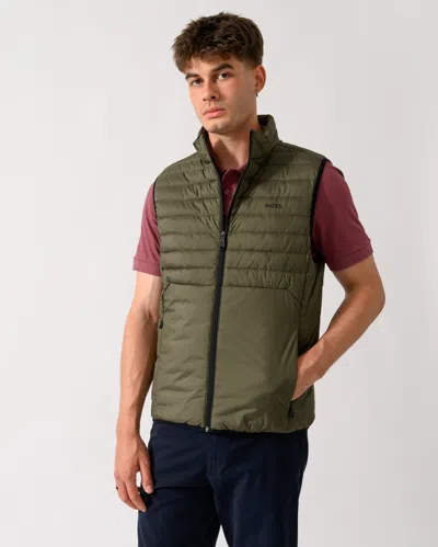 Hugo Boss Urbanex Mens Gilet In Green