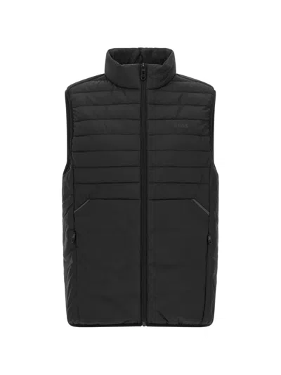 Hugo Boss Urbanex Water-repellent Gilet With Decorative Reflective Accents In Black